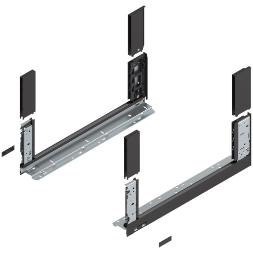 Царга "C" Legrabox FREE 500мм (загл., Boxc., инстр.) терра черный, R+L 780C5002S