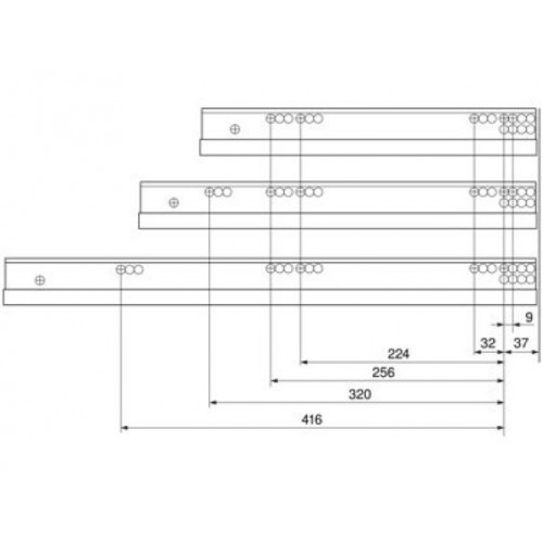 MOVENTO TIP-ON, 60 кг, 500мм 766H5000T