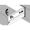TANDEMBOX, комплект двухстенного BOXSIDE 550мм, сер.