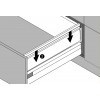 TANDEMBOX, комплект двухстенного BOXSIDE 550мм, сер.