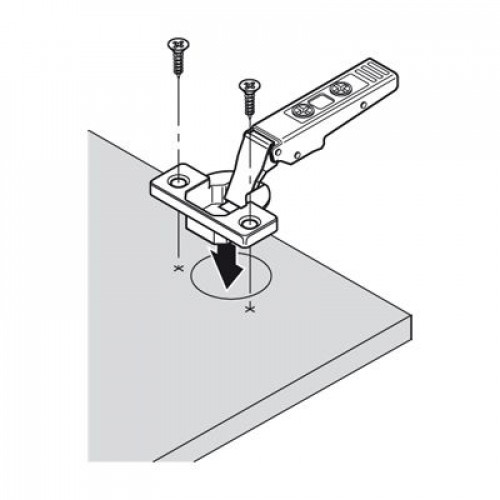 AVENTOS HF, Петля без пружины, накладная д/ДСП 70T5550.TL