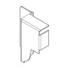TANDEMBOX antaro/intivo, держатель задней стенки N 68мм, черный, прав.
