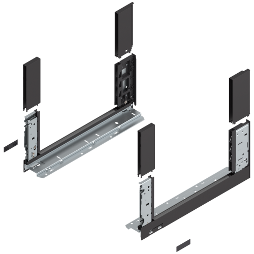 Царга "C" Legrabox FREE 400мм (загл., Boxc., инстр.) терра черный, R+L 780C4002S