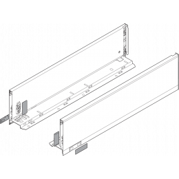 Царга "K" Legrabox 400мм, белый шелк, R+L, с заглушками 770K4002S