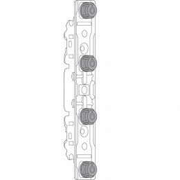 AVENTOS HS, HK, HL, Крепление для тонких фасадов, EXPANDO T, симметричное 20S42T1
