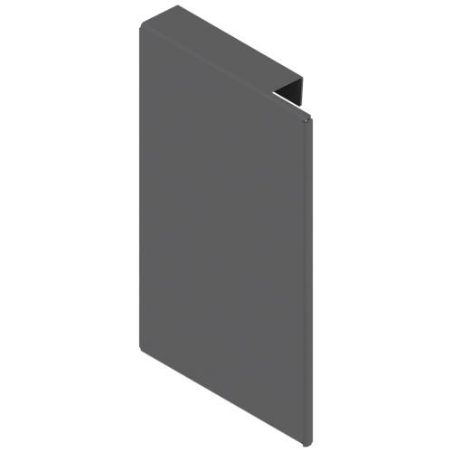 Заглушка к станд. передней панели Legrabox "М",  ZI7.0MS3 орион серая, правая