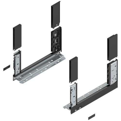 Царга "C" Legrabox FREE 350мм (загл., Boxc., инстр.) терра черный, R+L 780C3502S