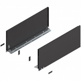 Царга "F" Legrabox 550мм, 770F5502S терра черный, R+L, с заглушками